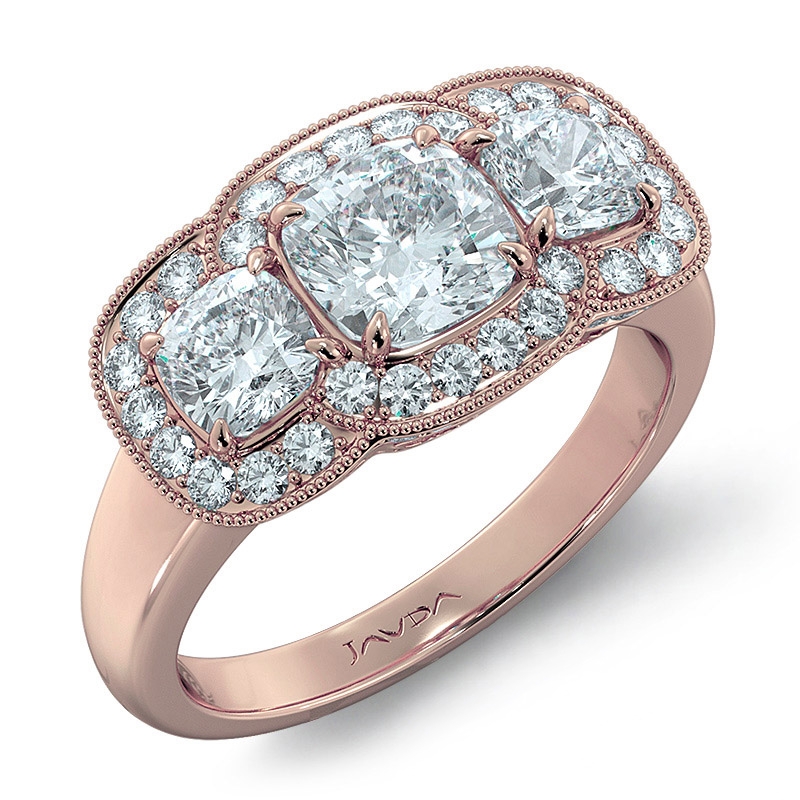  diamond Ring 14k Rose Gold