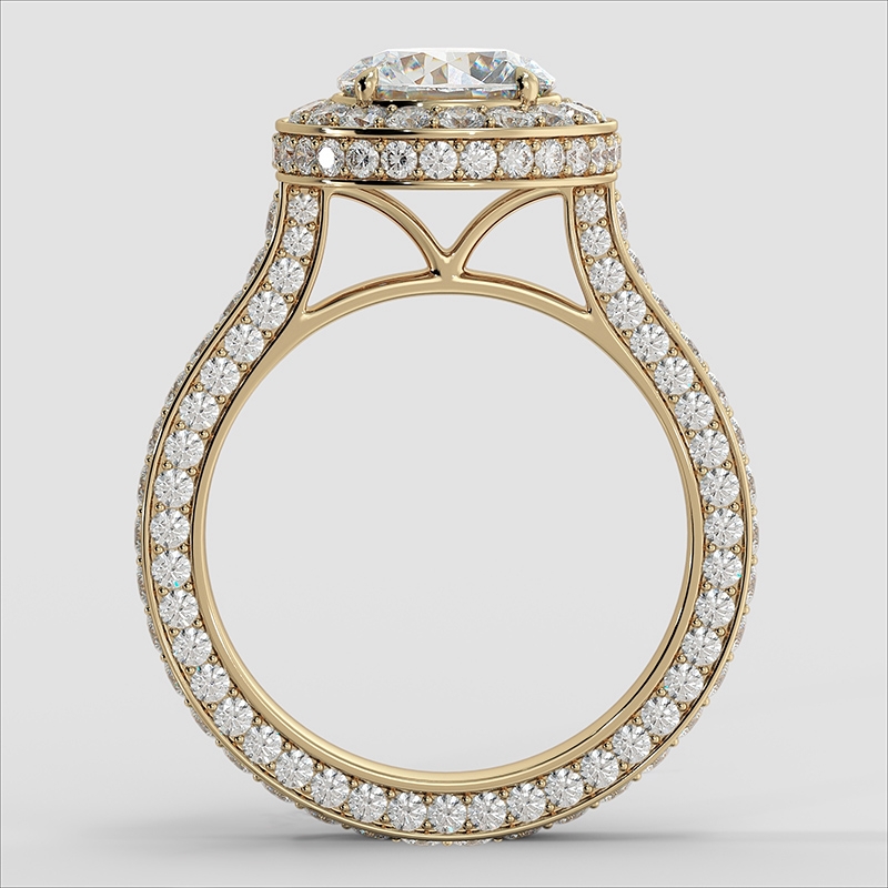  diamond Ring 14k Gold Yellow