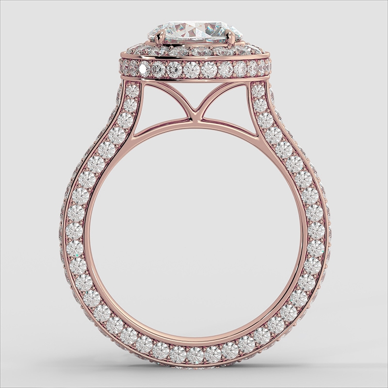  diamond Ring 14k Rose Gold