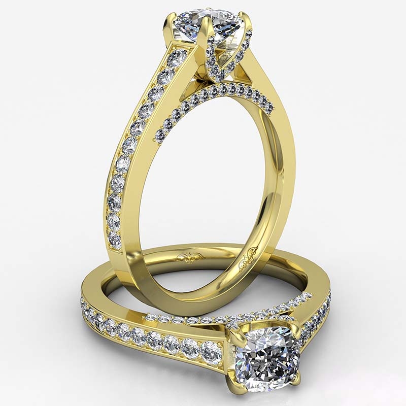  diamond Ring 14k Gold Yellow