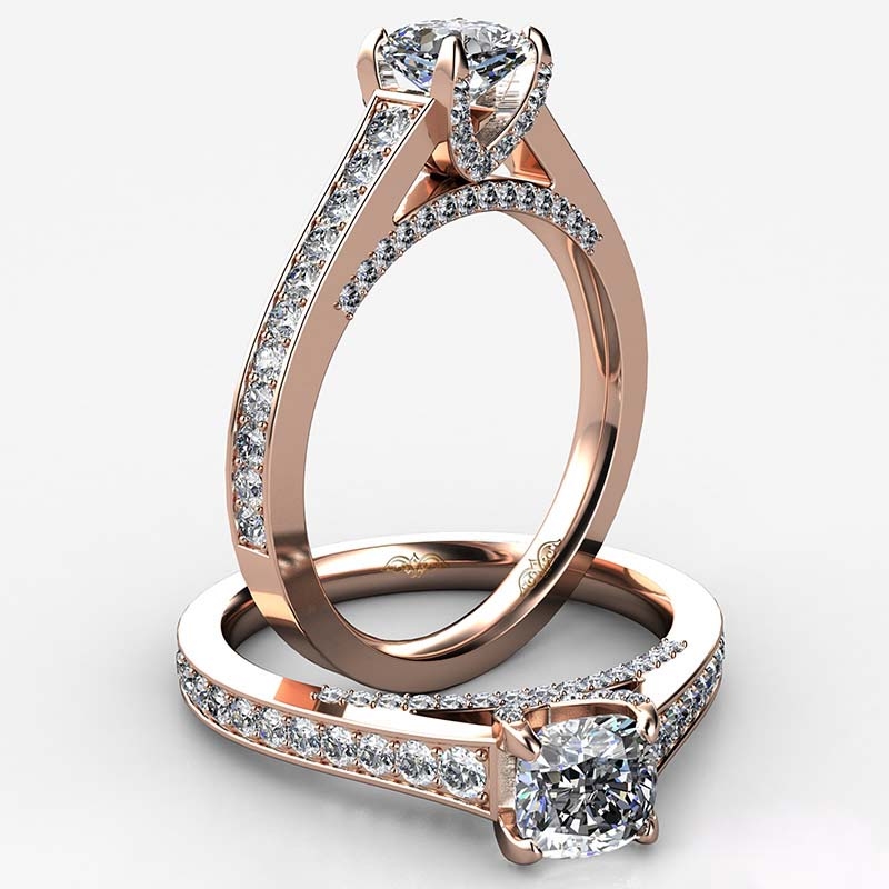  diamond Ring 14k Rose Gold