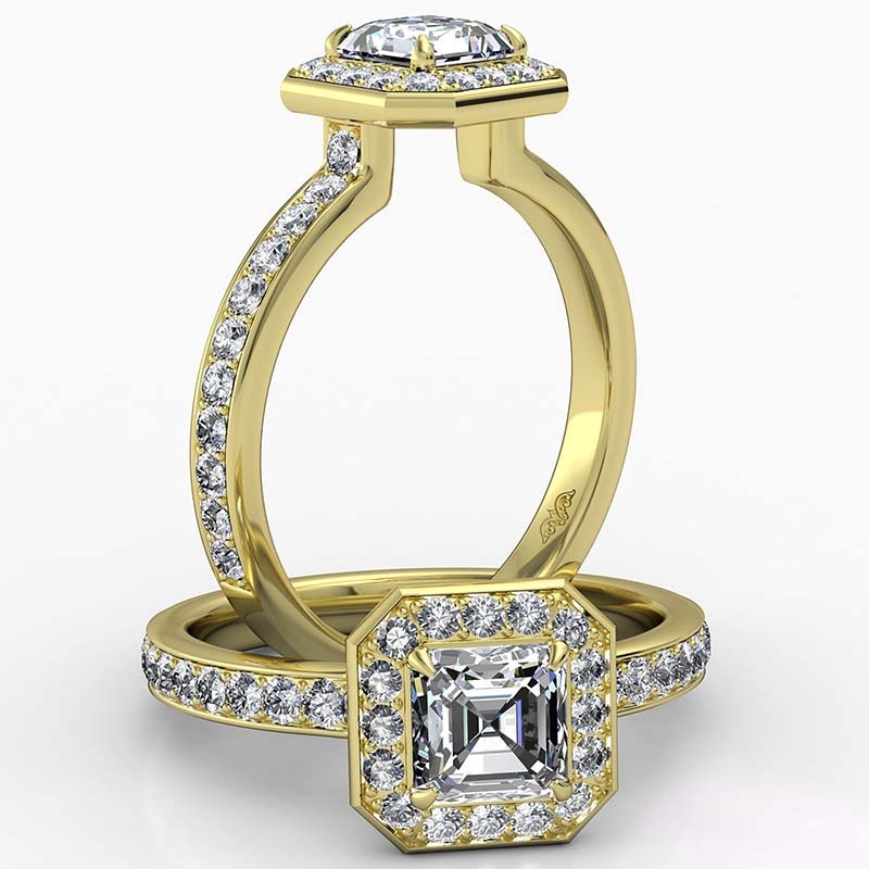  diamond Ring 14k Gold Yellow