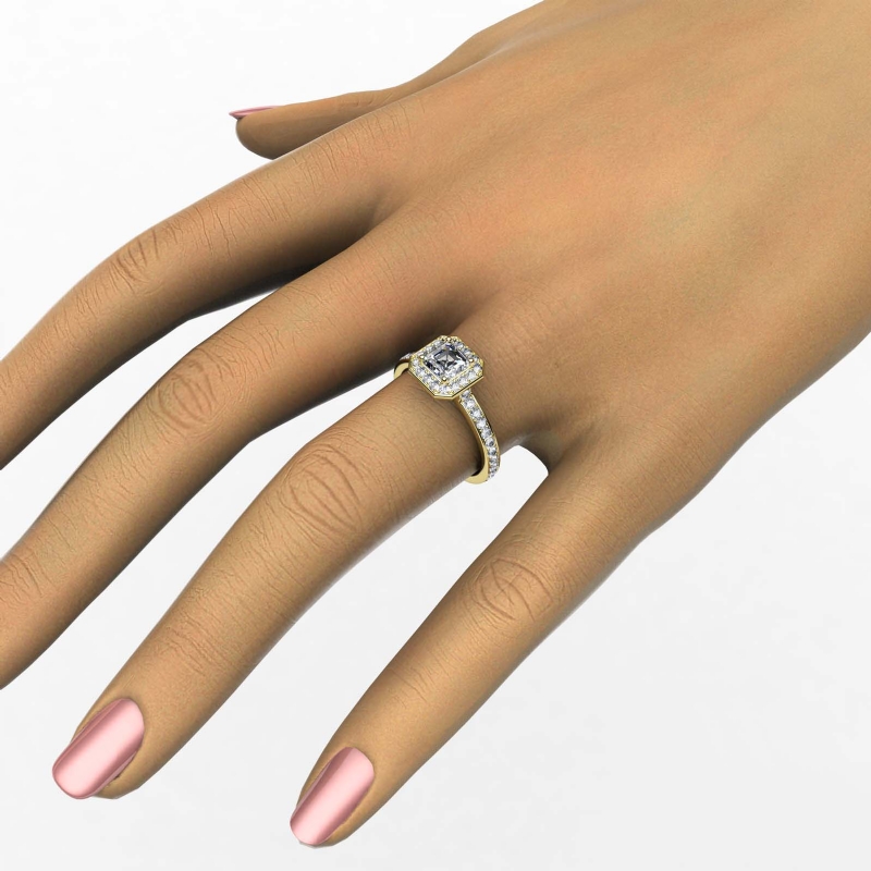  diamond Ring 14k Gold Yellow