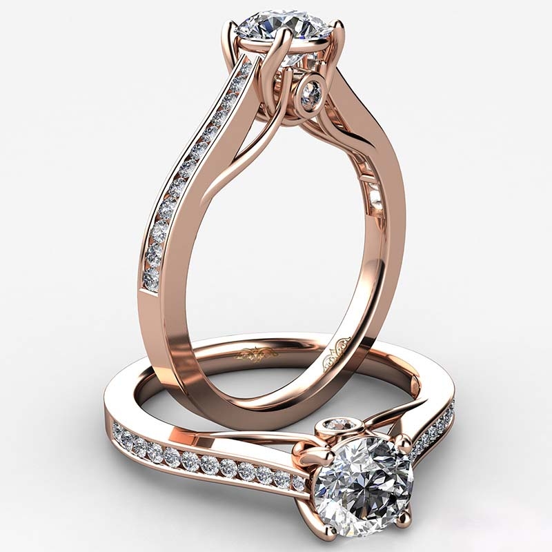  diamond Ring 14k Rose Gold