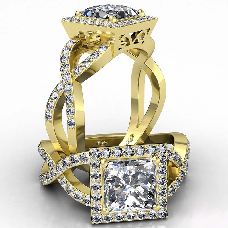  diamond Ring 14k Gold Yellow