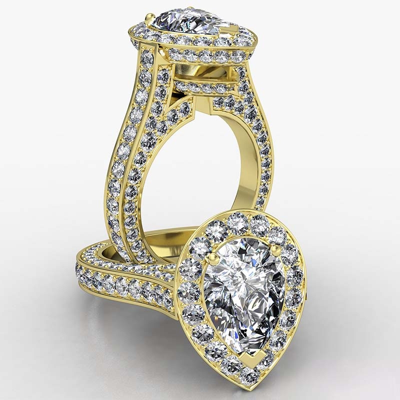  diamond Ring 14k Gold Yellow