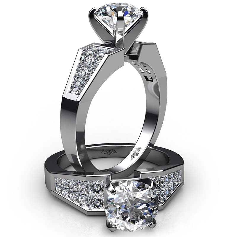  diamond Ring 14k Gold White