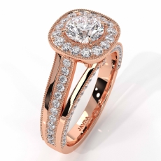  diamond Ring 14k Rose Gold