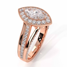  diamond Ring 14k Rose Gold