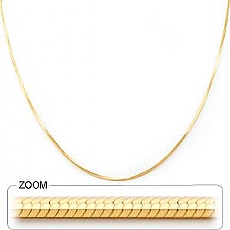14k Yellow Gold Women's Snake Chain (1.50mm,18