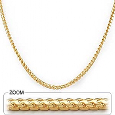 14k Yellow Gold Franco Chain (3mm,18