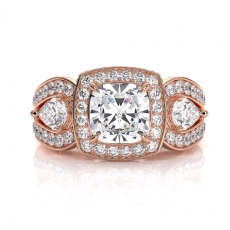  diamond Ring 14k Rose Gold