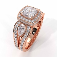  diamond Ring 14k Rose Gold