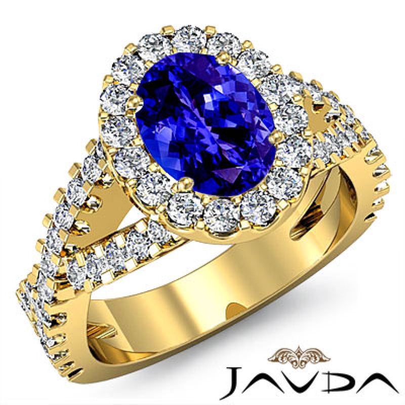  Oval diamond  Ring in 18k Gold Yellow