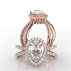  diamond Ring 14k Rose Gold
