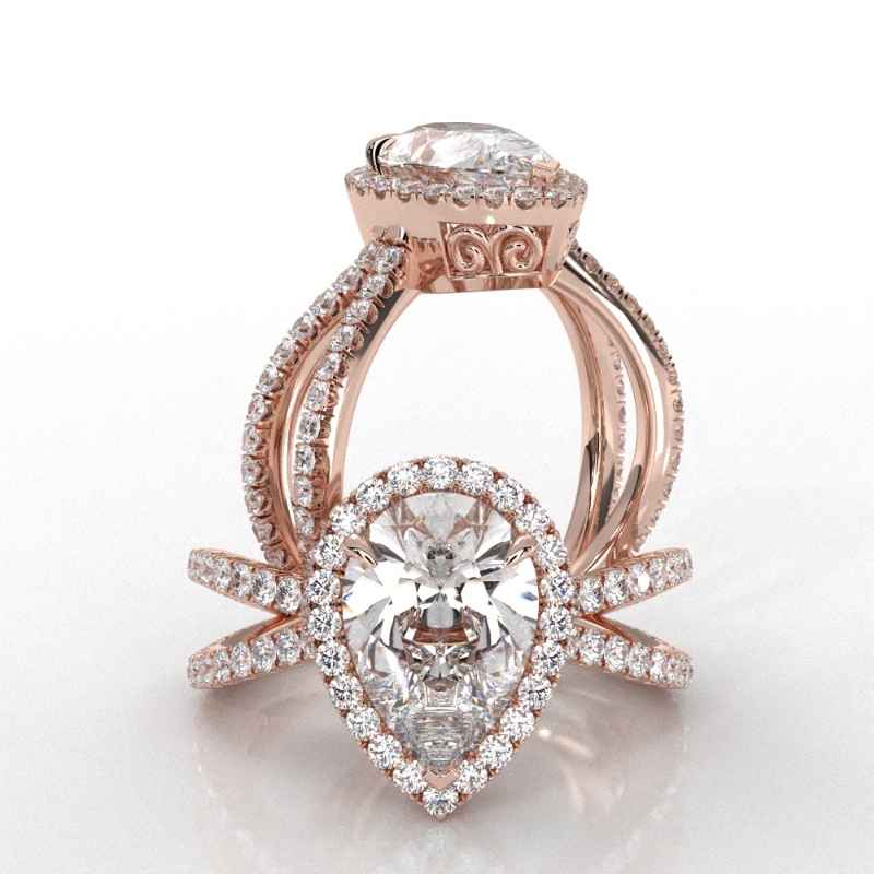  diamond Ring 18k Rose Gold