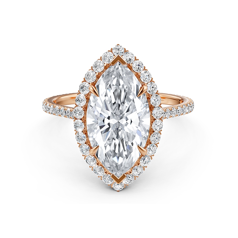  diamond Ring 14k Rose Gold