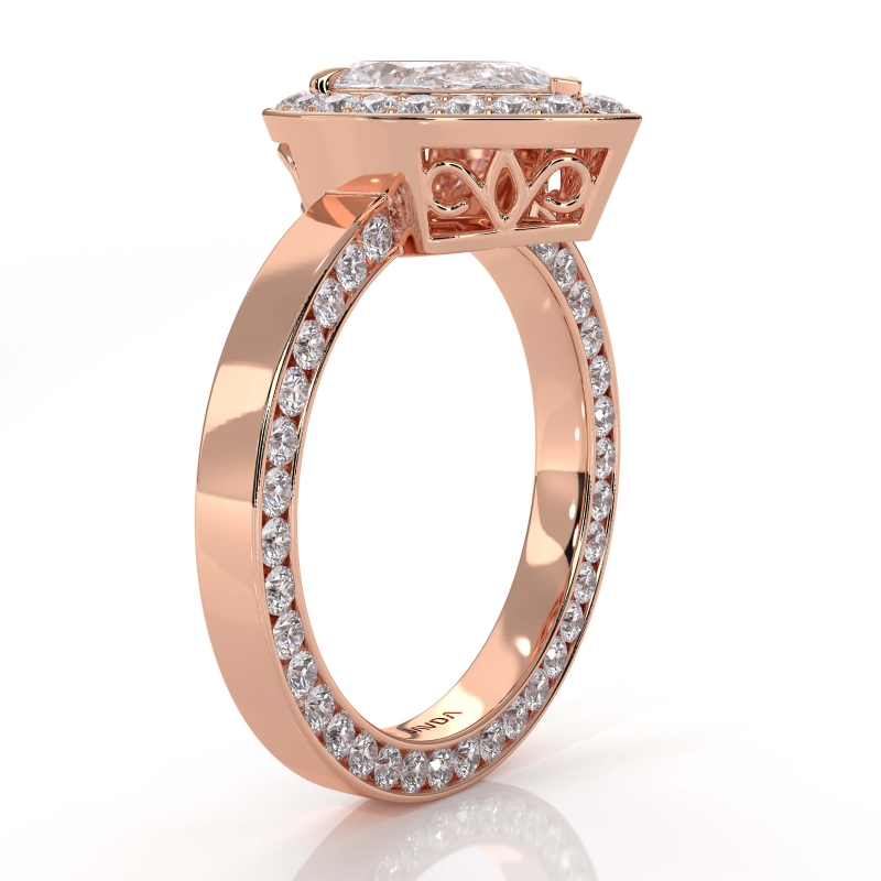  diamond Ring 18k Rose Gold