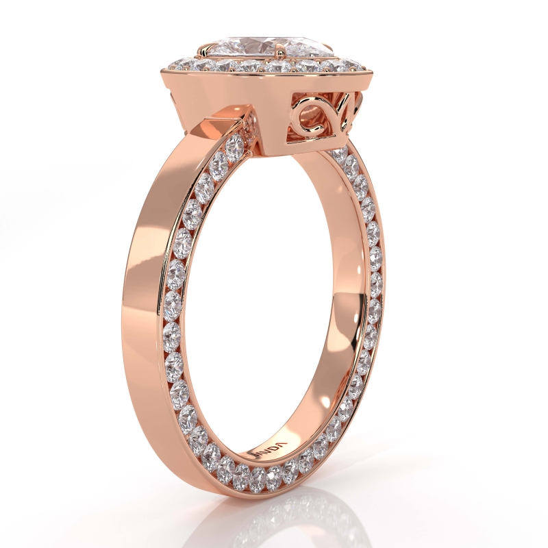  diamond Ring 14k Rose Gold