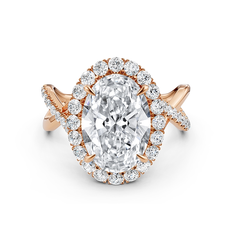  diamond Ring 14k Rose Gold