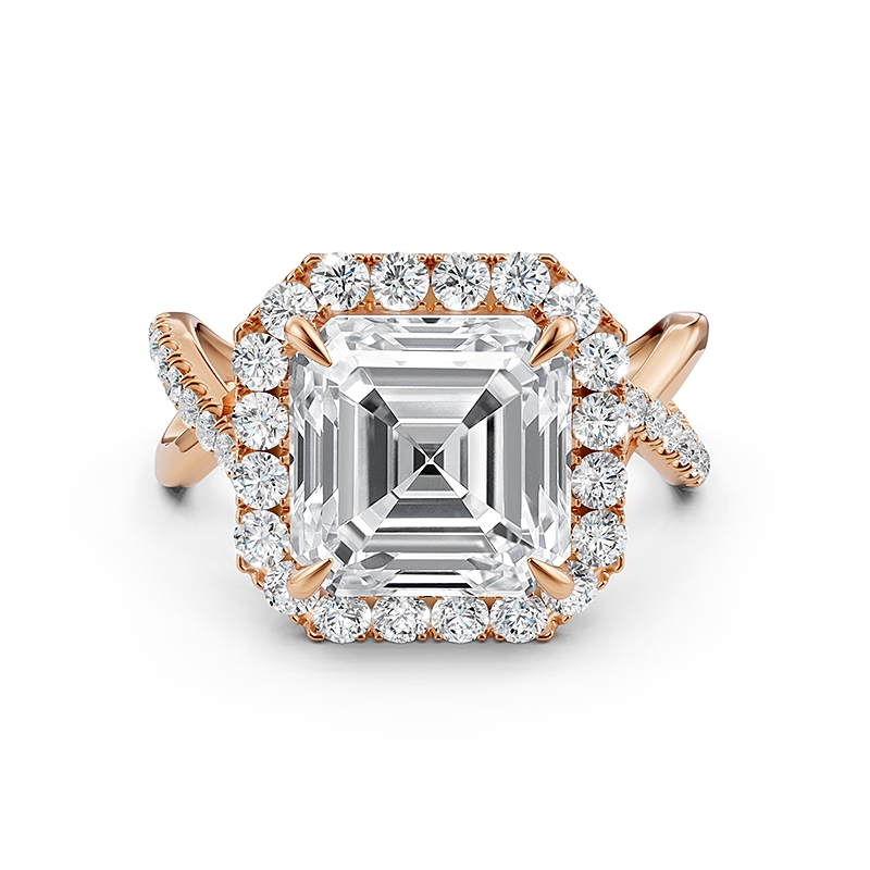  diamond Ring 14k Rose Gold