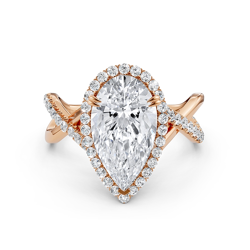  diamond Ring 14k Rose Gold