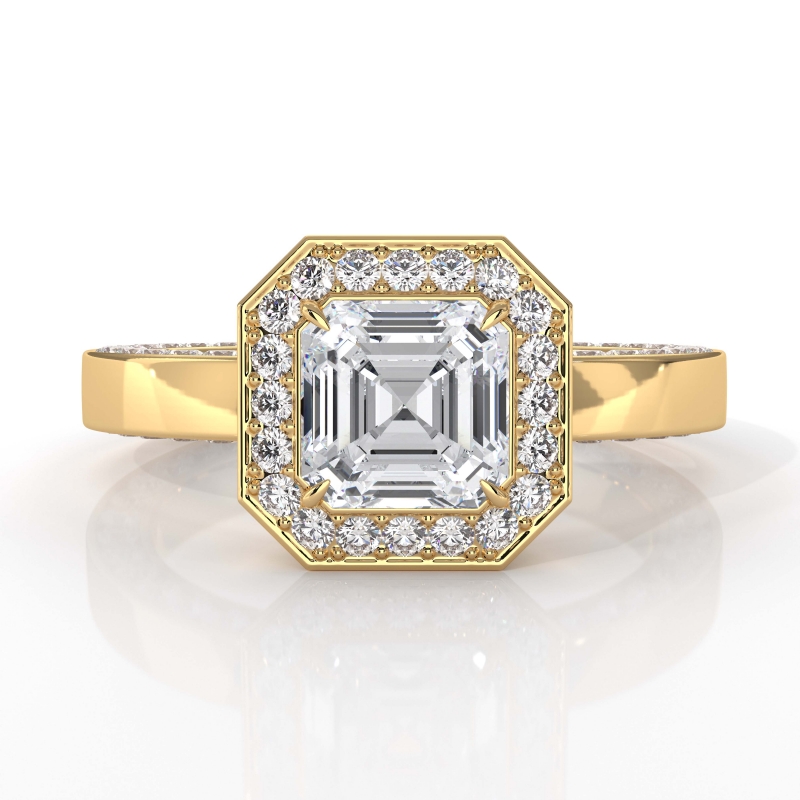  diamond Ring 14k Gold Yellow