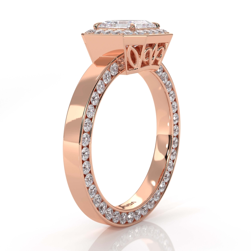  diamond Ring 18k Rose Gold