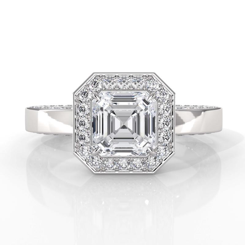  diamond Ring 14k Gold White