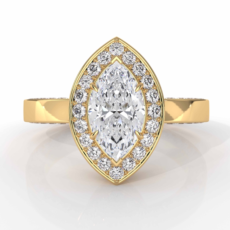  diamond Ring 14k Gold Yellow