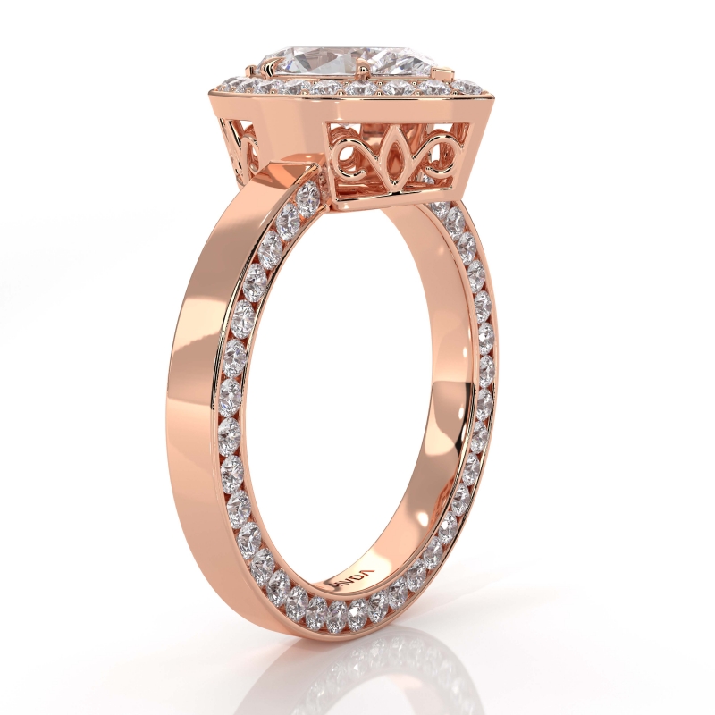  diamond Ring 18k Rose Gold