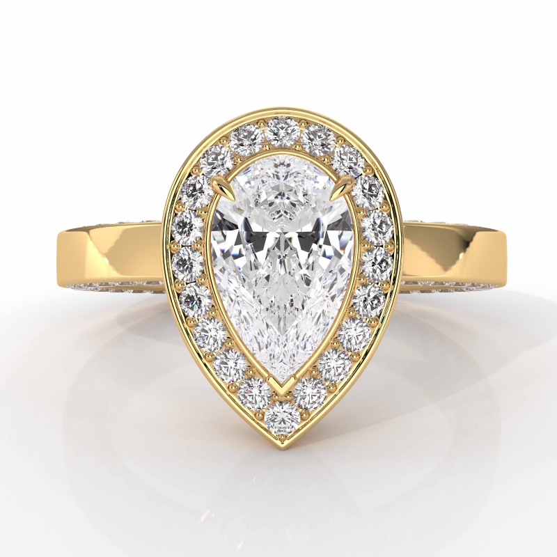  diamond Ring 14k Gold Yellow