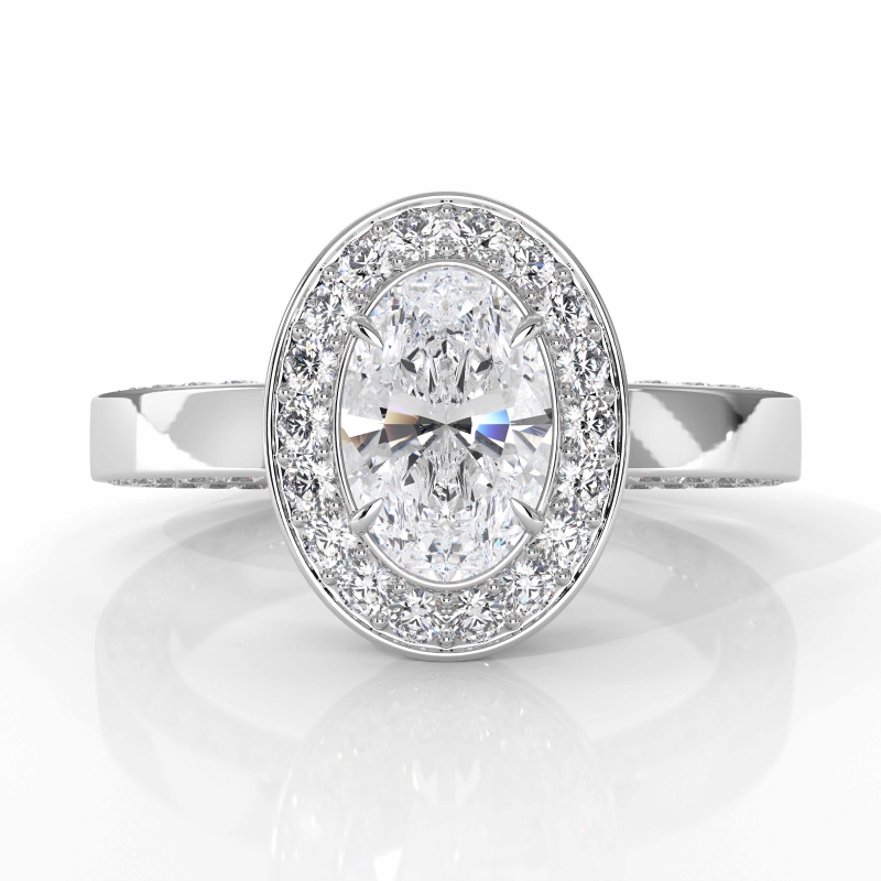  diamond Ring 14k Gold White