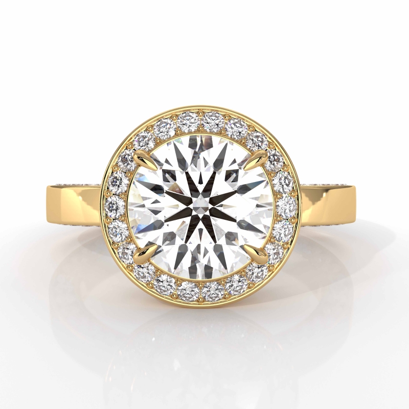  diamond Ring 14k Gold Yellow