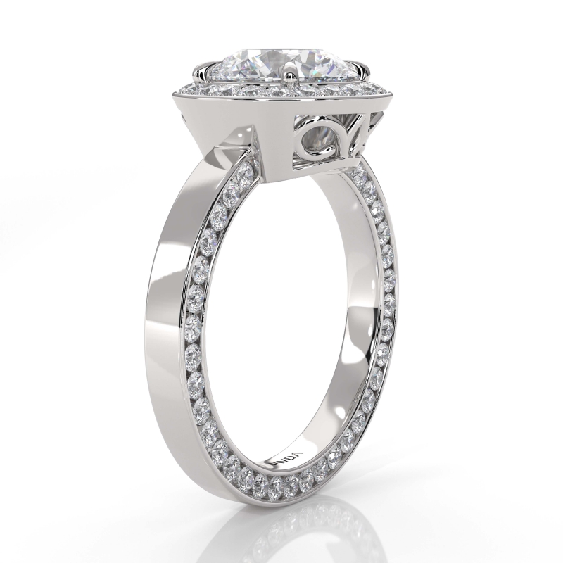  diamond Ring 14k Gold White