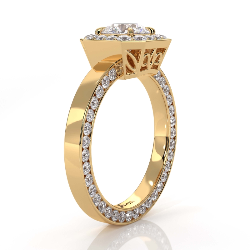  diamond Ring 14k Gold Yellow