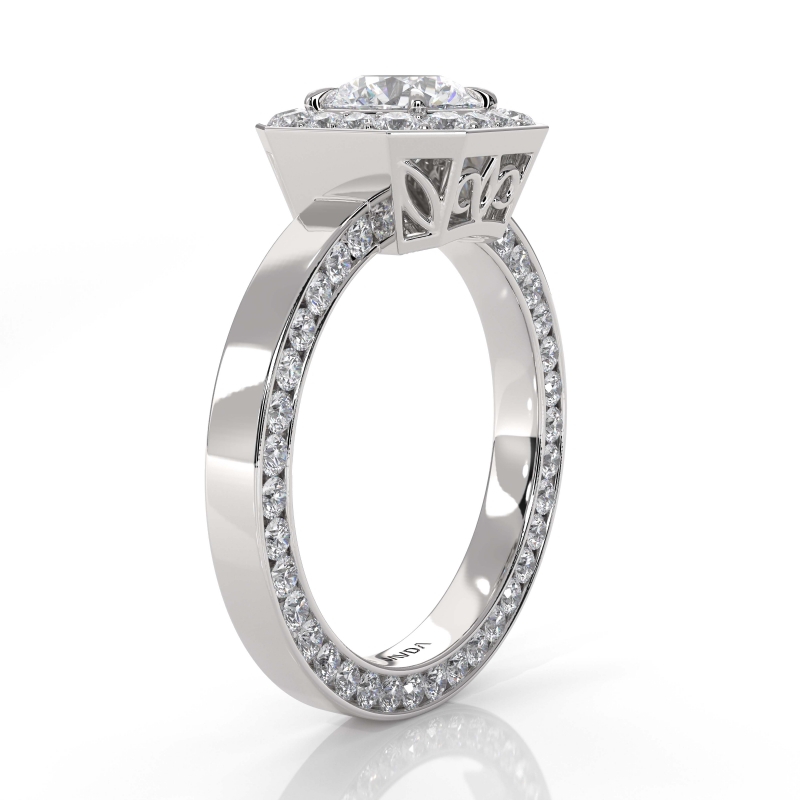  diamond Ring 14k Gold White