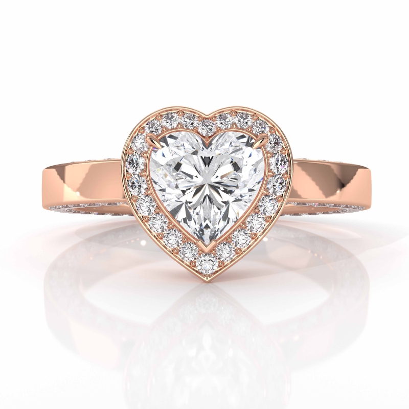  diamond Hot Deals 18k Rose Gold