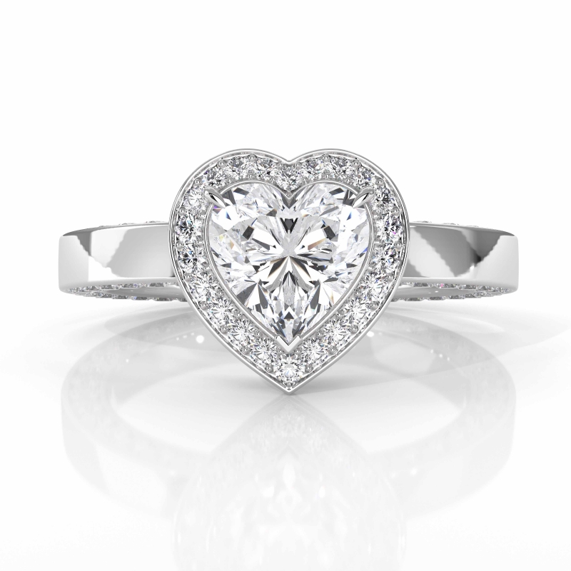  diamond Ring 14k Gold White