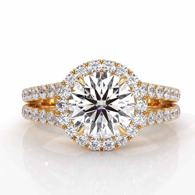  diamond Ring 14k Gold Yellow