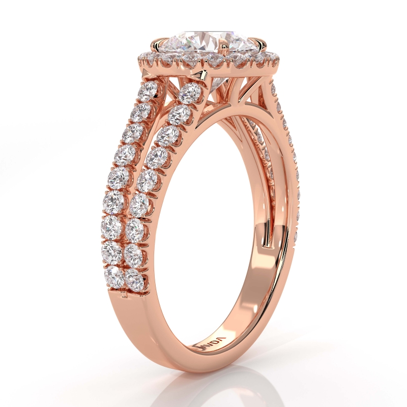  diamond Ring 14k Rose Gold