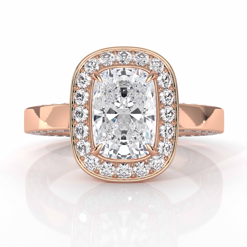  diamond Ring 18k Rose Gold