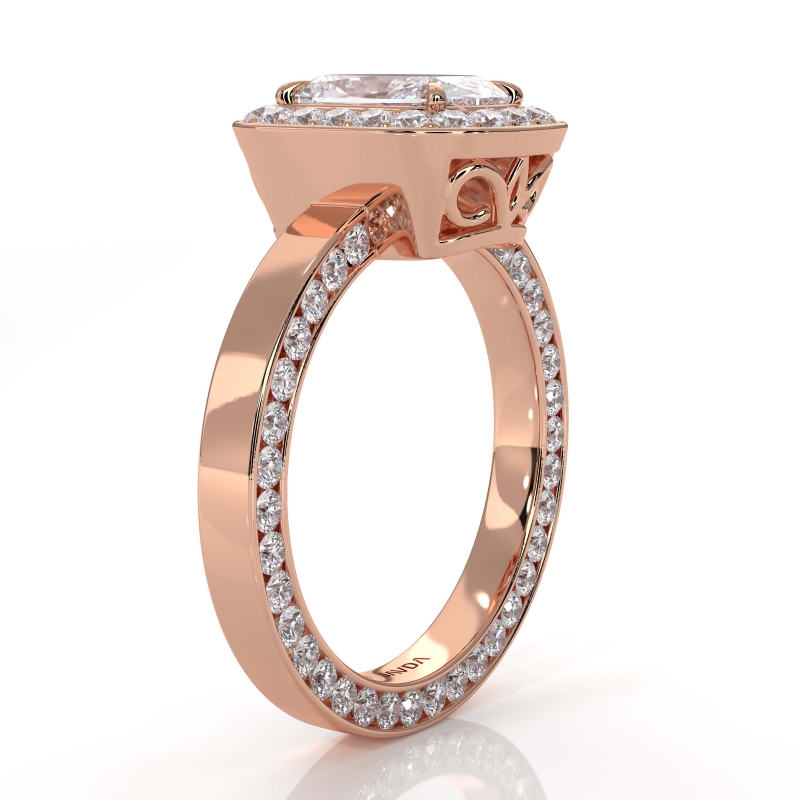  diamond Ring 18k Rose Gold