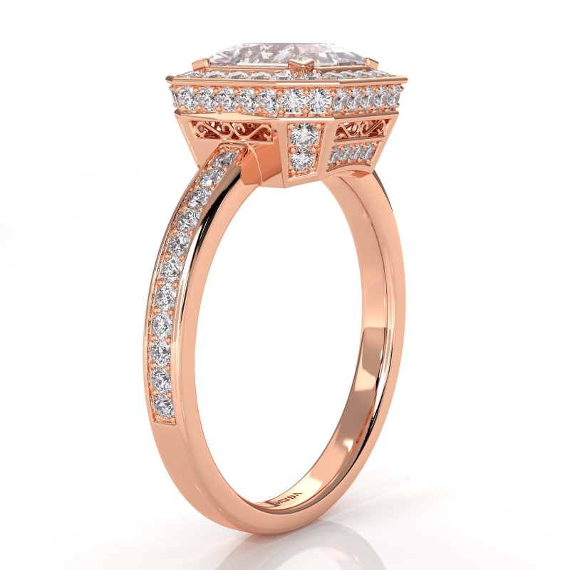 diamond Ring 18k Rose Gold