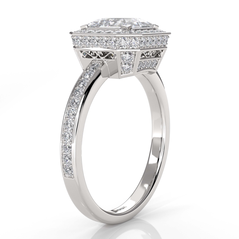  diamond Ring 14k Gold White