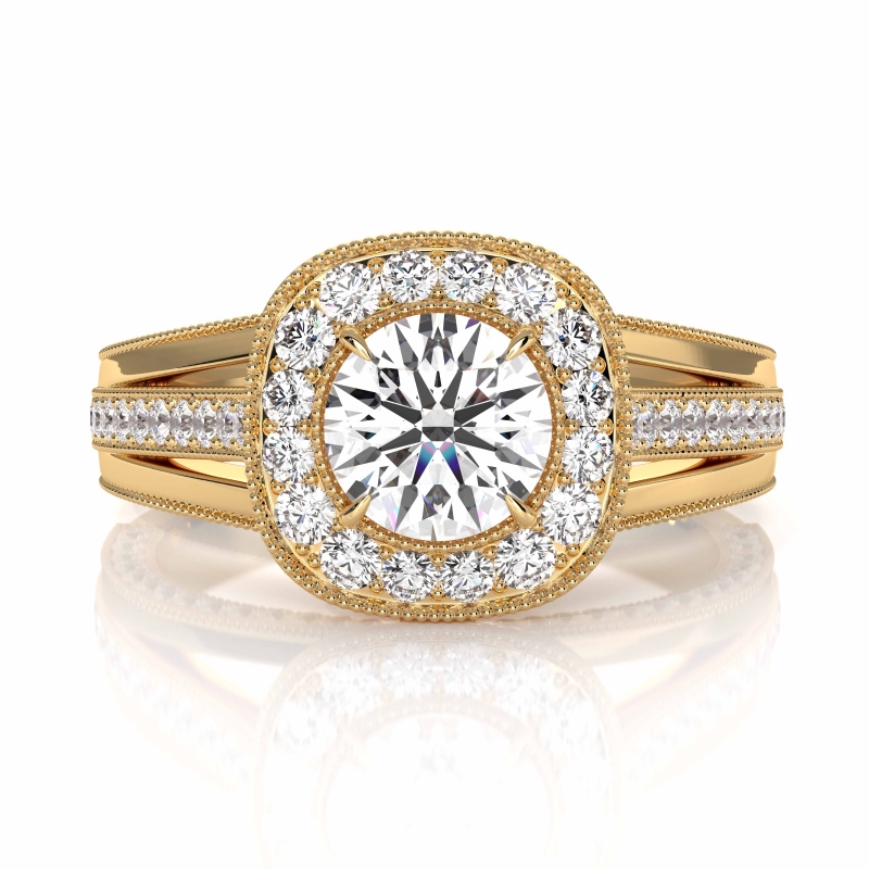  diamond Ring 14k Gold Yellow
