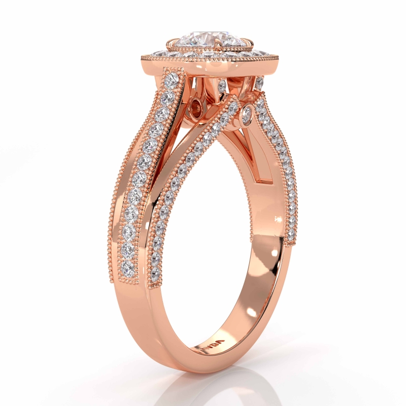  diamond Ring 14k Rose Gold