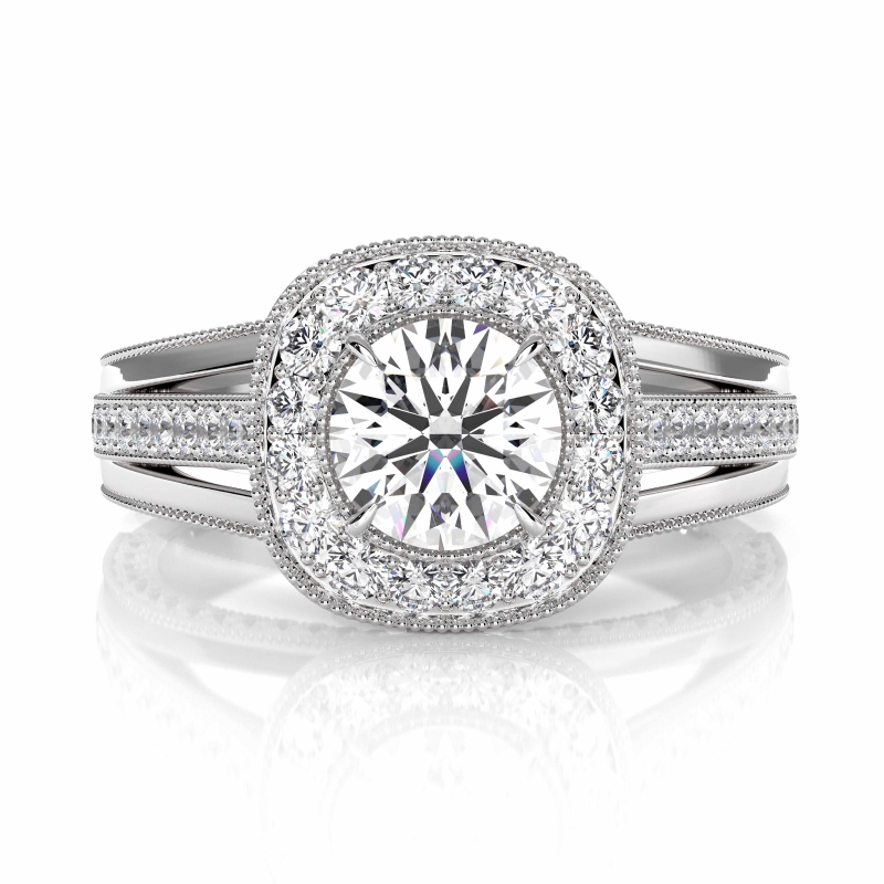  diamond Ring 14k Gold White