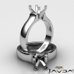 <gram> Contour Dome Solitaire Engagement Ring Setting 18k White Gold 5mm Semi Mount - javda.com 