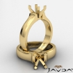 <gram> Contour Dome Solitaire Engagement Ring Setting 18k Yellow Gold 5mm Semi Mount - javda.com 